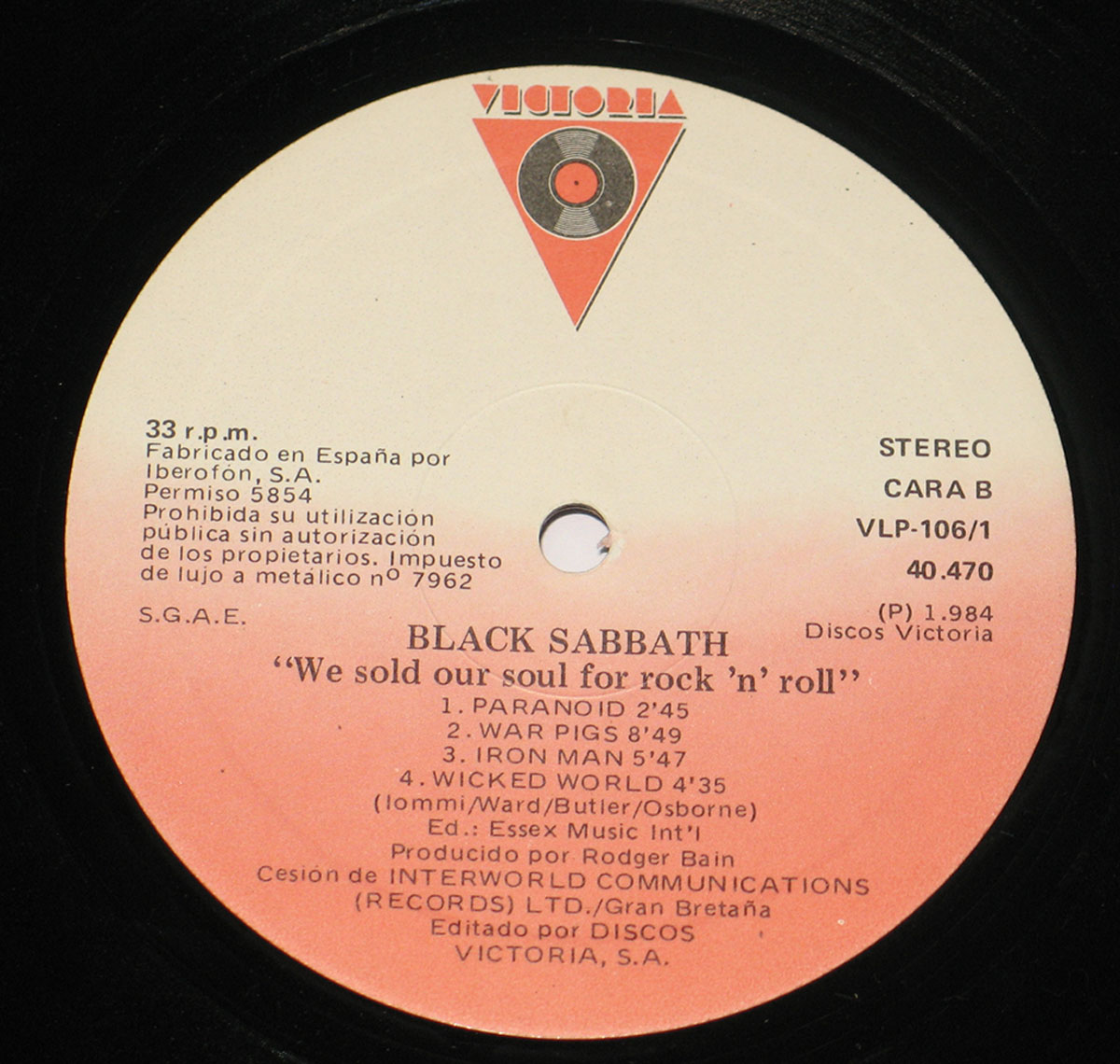 High Resolution Photo BLACK SABBATH - We Sold Our Soul for Rock and Roll 